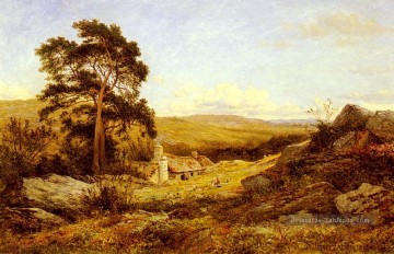 Un mouton gallois Fram paysage Benjamin Williams Leader Peinture à l'huile